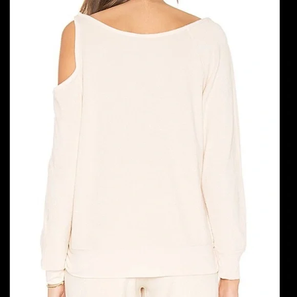 Young Fabulous & Broke Jacee Velour Top in Cream - Picture 8 of 10